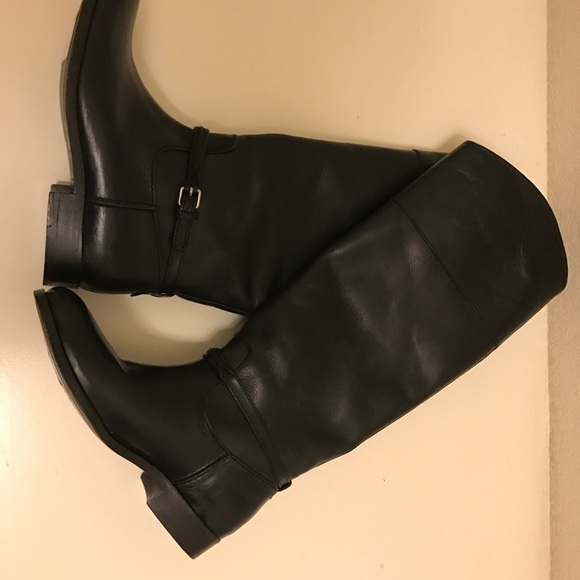 Frye Women Melissa Seam Leather Black Boots SZ6.5 - Picture 6 of 9